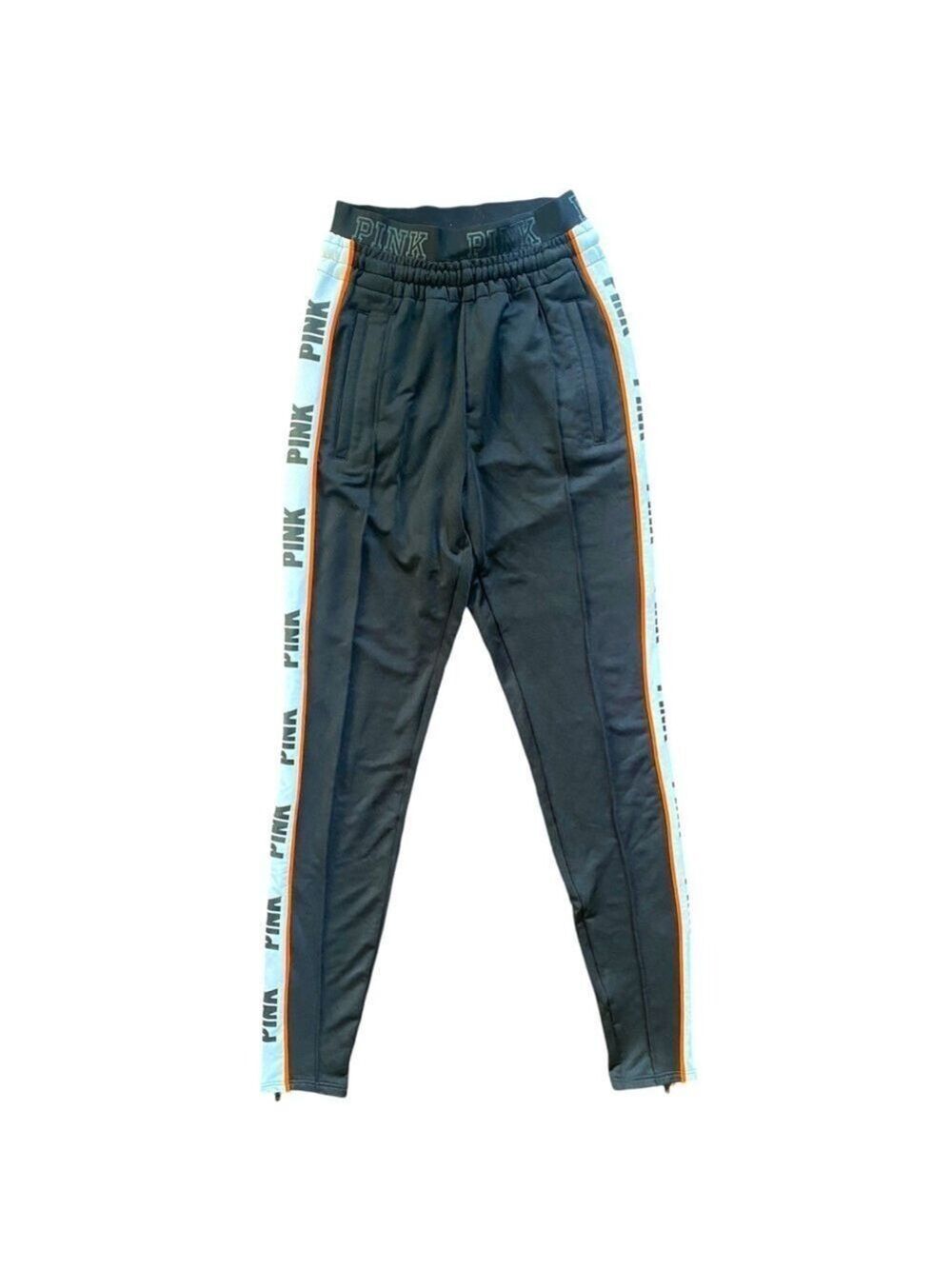 Victoria's Secret Pink Black Track Pants XS